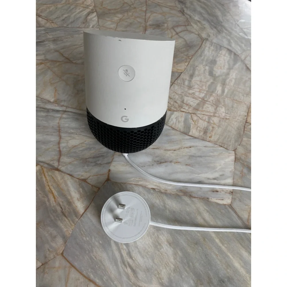 Google Home Smart Speaker White Black Voice Activated Assistant H0A